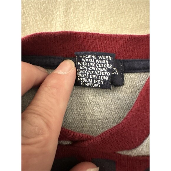 Ralph Lauren Vintage Baby Size Small 3-6 Months Romper Boys Maroon Polo Long - Picture 4 of 12